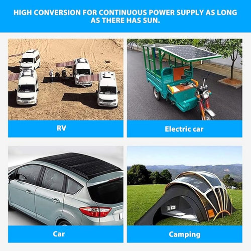 100W 18V Solar Battery Trickle Charger Maintainer Portable USB Controller Monocrystalline Panel Charging Kit Solar Panel Trickle Charging Kit for Car Automotive