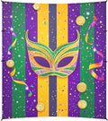 Mardi Gras Carnival Tie Coin Beach Cabana UPF50+ Protection Easy Setup Large Portable Sun Shelter with Sand Pockets for Backyard and Camping