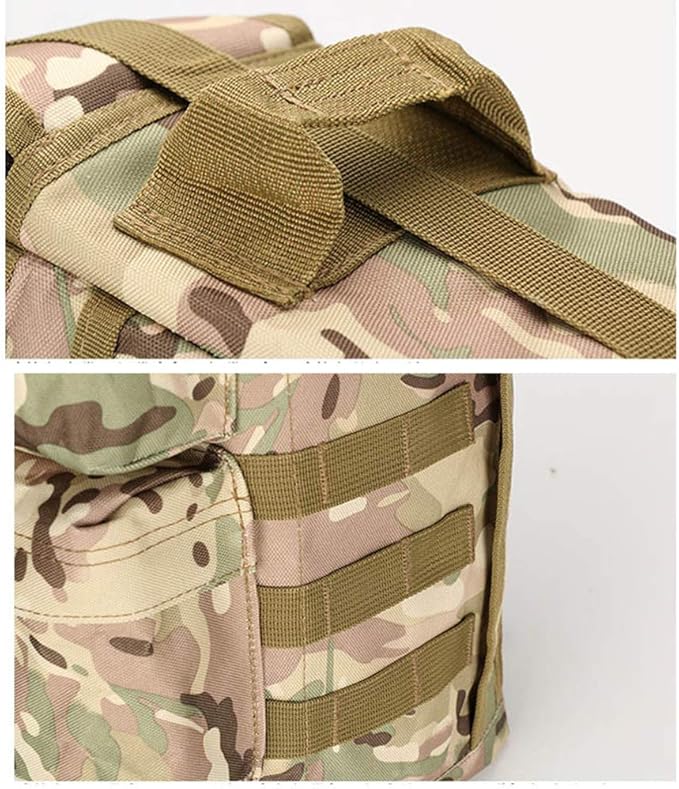 Sunnystacticalgear Outdoor Sports Hiking Sling Bag Shoulder Pack Camouflage Tactical Molle Assault Combat Bag - Black