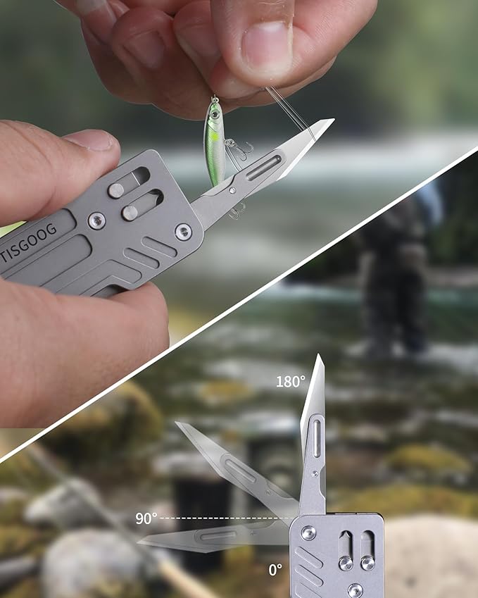 Titanium EDC Tool with Small Adjustable Spanner Wrench Pocket Screwdriver Window Breaker Bottle Opener and Ruler Mini Multitool for Everyday Carry