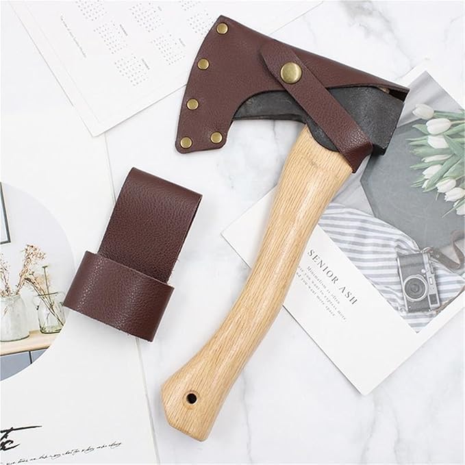 Multifuntional PU Leather Portable Survival Hatchet Soft for Axe Sheath Outdoor Camping Cover Protection Tools Axe Cover for Outdoor Camping Blade Protection