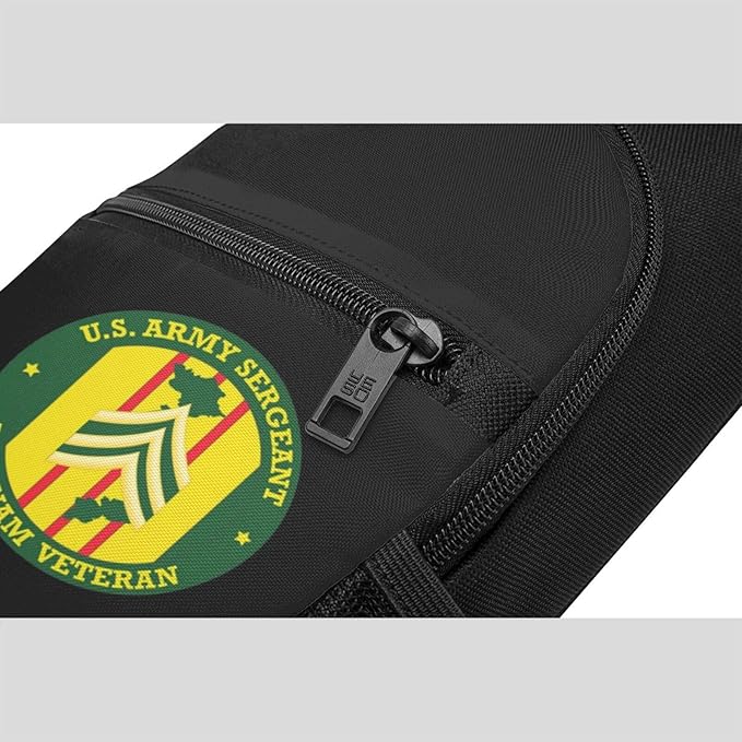 US Army Sergeant Vietnam Veteran Chest Pack Leisure Shoulder Crossbody Chest Bag