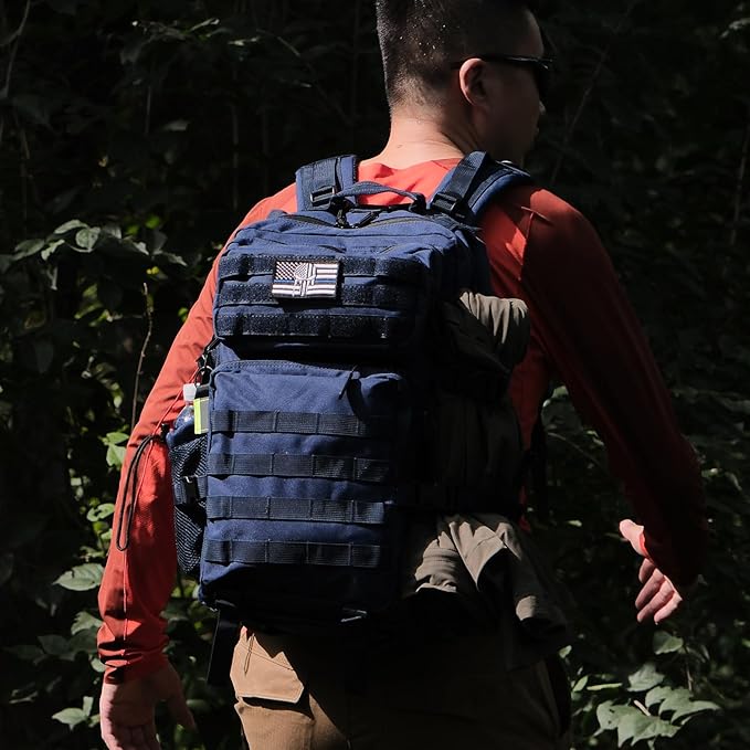 45L Tactical Backpack for Men Women Military Assault Pack with MOLLE Large 3 Day Bug Out Bag for Hiking Camping