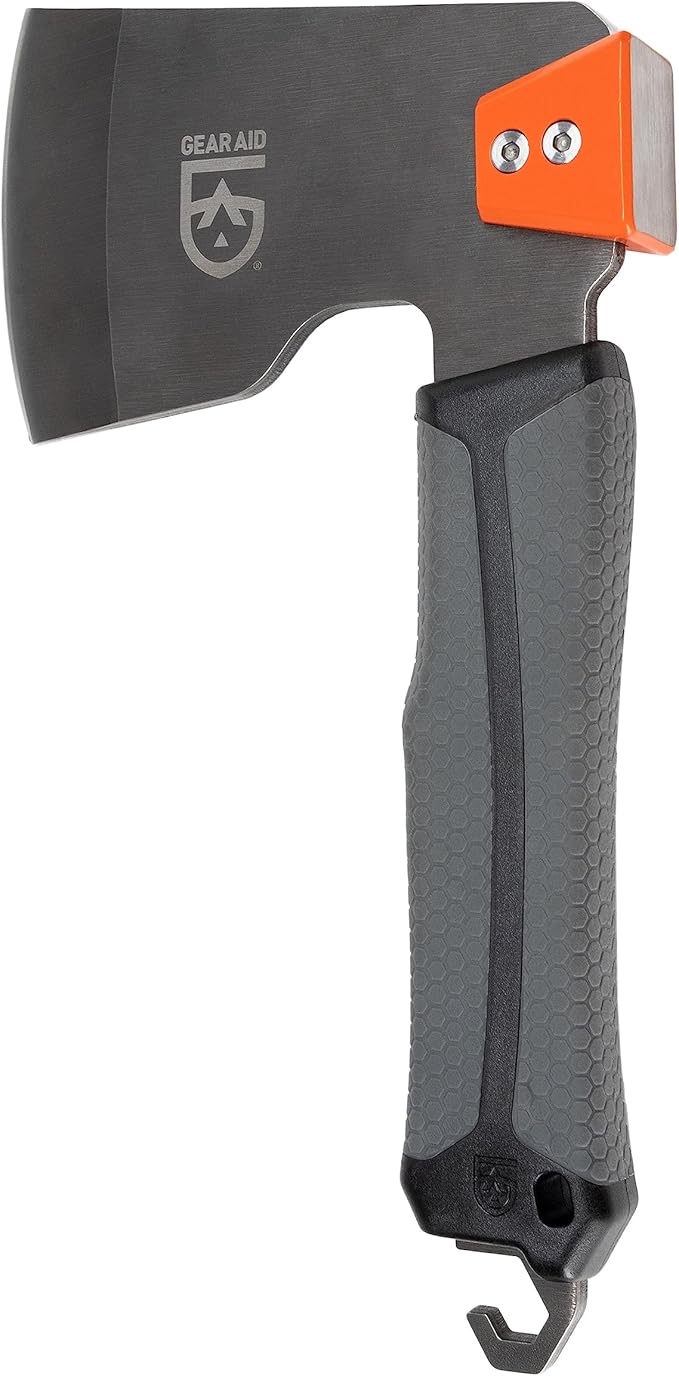 GEAR AID Balta Camp Hatchet: A Versatile Fire and Campground Tool with Safety Cover Hammer Kindling Cutter and Tent Stake Puller