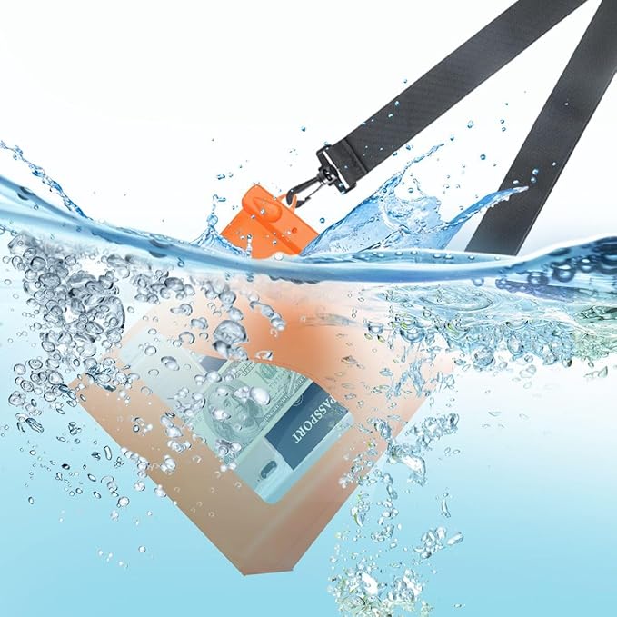 PINHEN Waterproof Pvc Swimming Bag with Shoulder Strap for Beach Travel Combo Bag Scuba Snorkeling Diving Riving Trekking Storage Pouch Large Capacity Lightweight Bag (Blue)