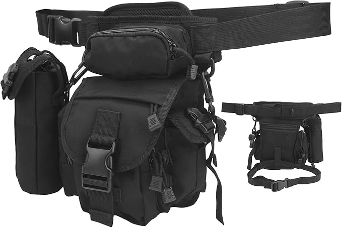 Drop Leg Bag Large Capacity Shoulder Bag Thigh Bag Pouch for Cycling Outdoor Camping Fashionable and sturdy Nylon Cloth Material Multi Functional Design