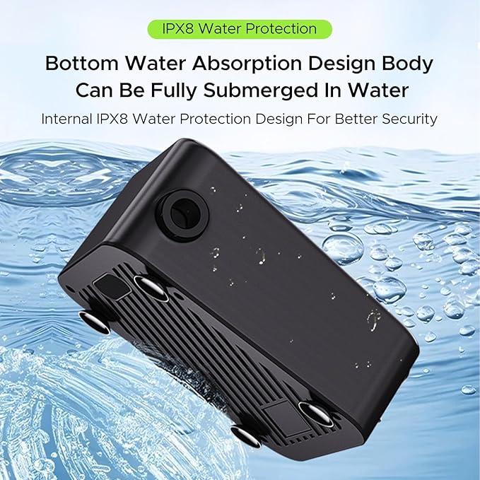 RiToEasysports Camping Shower Portable Camping Rechargeable Outdoor Shower Pump with 8000mAh Battery LED Display Dual Modes Adjustable Water Stream for Tent Travel