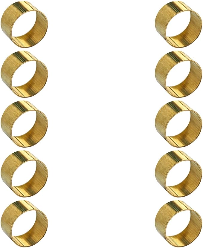 10PCS CNC Brass Ring Replacements Fit for Knife Handle Fastening DIY Making Accessory(Medium)