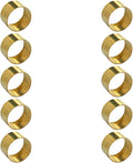 10PCS CNC Brass Ring Replacements Fit for Knife Handle Fastening DIY Making Accessory(XX-Large)