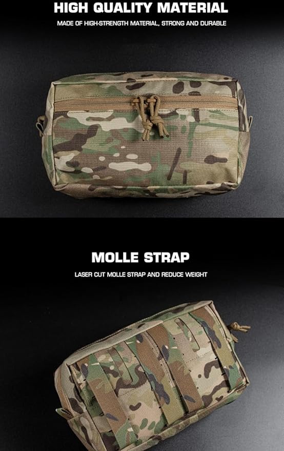 Tactical G.P Wide Bag MOLLE Universal Multipurpose Packaging L.V119 Plate Carrier Combat Belt Extended Hunting Storage Bag