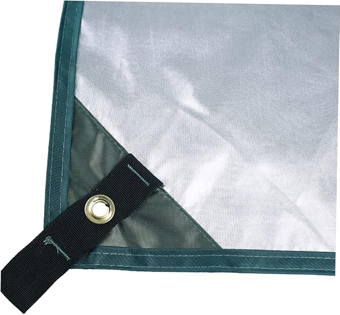 Sosoport 1set Outdoor Tarp Groundsheet Mat for Camping Sunshade Shelter and Beach Use Lightweight Windproof Versatile Canopy Shade Large Green