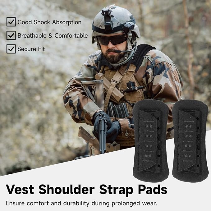 2-Piece Shoulder Strap Cushions Mesh Pads For Bags Backpacks &amp Vests Lightweight And Comfortable