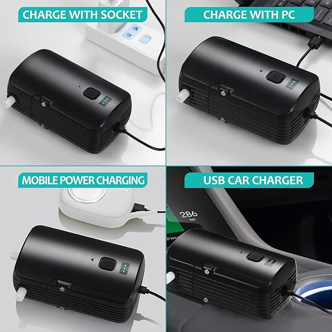 DELURA Portable Shower Portable Camp Shower Pump with Rechargeable Battery Portable Shower for Camping Portable Outdoor Shower Head for Camping Hiking Traveling