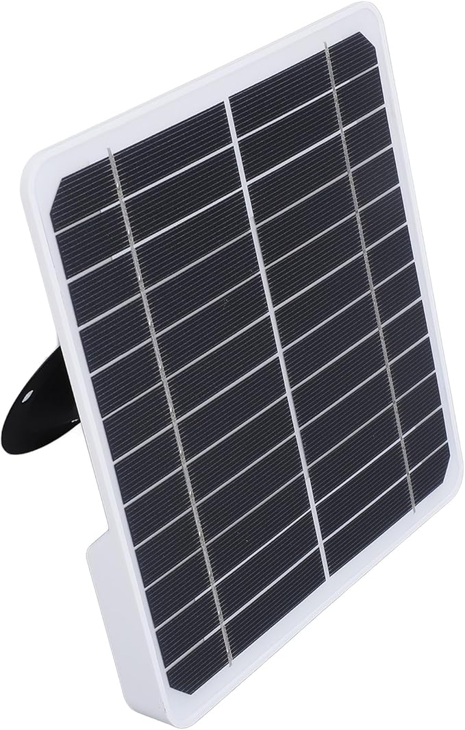 AUNMAS 20W Monocrystalline Solar Panel for Security Camera Outdoor 5V Waterproof Adjustable Wall Mount with 9.8ft Cable