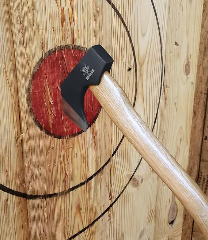Throwing Axes - 14 Throwing Hatchet Great for Axe Throwing Competitions High Carbon Steel Forged &amp Wooden Handle 3 Pack