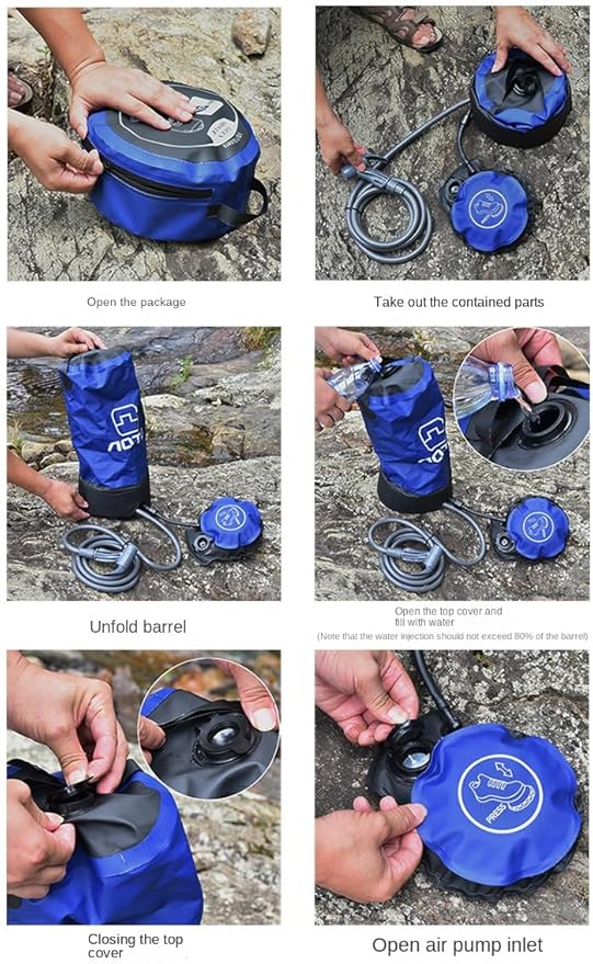 KAYNO Outdoor Mountaineering Bath Bag Portable Camping Outdoor Shower Bag Outdoor car wash Bag car Washing Tools