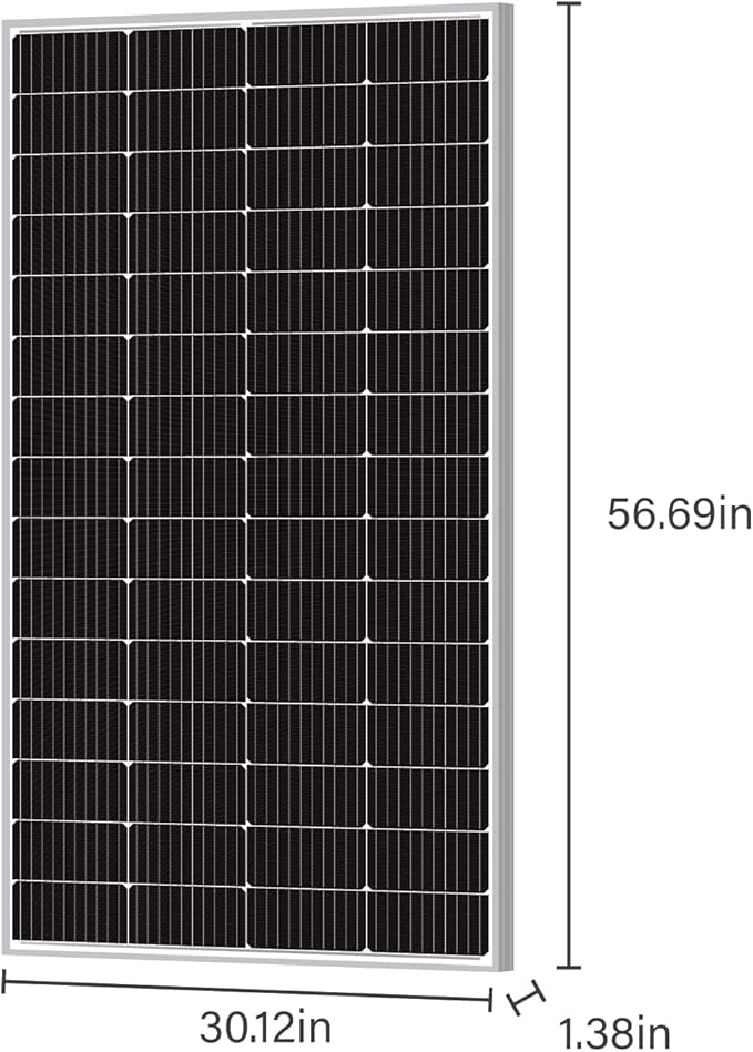 Newpowa 220 Watt 12 Volt Solar Panel Kit 220W 12V Solar Charge Starter Kit +40A MPPT Charge Controller+Mounting Z Brackets+Cable Solar Power System for Home Camping Boat RV Off Grid Applications