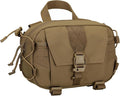 Tactical Molle Admin Pouch Compact Utility EDC Tool Bag with Shoulder Strap Nylon Belt Waist Bag for Tactical Accessories