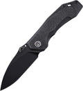 Petrified fish PFP04 Havrog3.15 K110 Stonewashed Blade 127g Micarta Handle Liner lock Folding knife (Black Stonewashed Black Micarta)