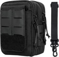 Multipurpose EDC Utility Gadget Pouch Molle Hip Waist Belt Bag Universal Cell Phone Holster Outdoor Wallet Nylon Case Camping Hiking Gear Tool Organizer (B)