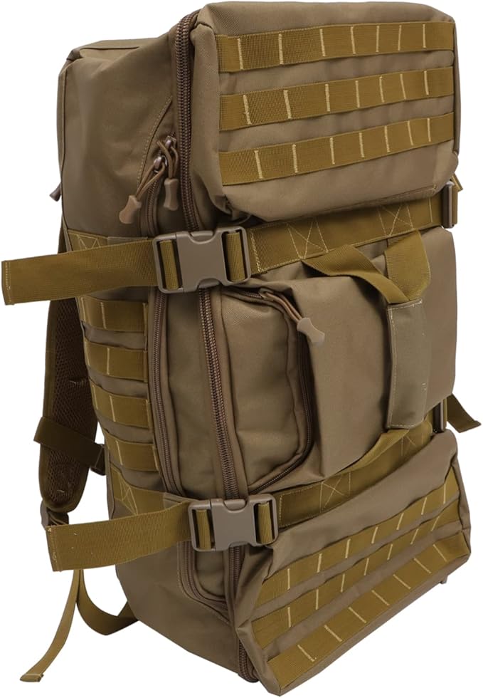 KOMBIUDA Expandable Travel Backpack Multi-functional Shoulder Handbag Hiking Backpack Suitcase Large Capacity Outdoor Game Bag