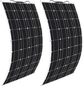 800 Watt Flexible Solar Panel for RV 2 × 400 Watt 12 Volt Solar Power Panel Kit Photovoltaic Module Monocrystalline Solar Panels for Camping Off Grid Car Battery Charging Boat