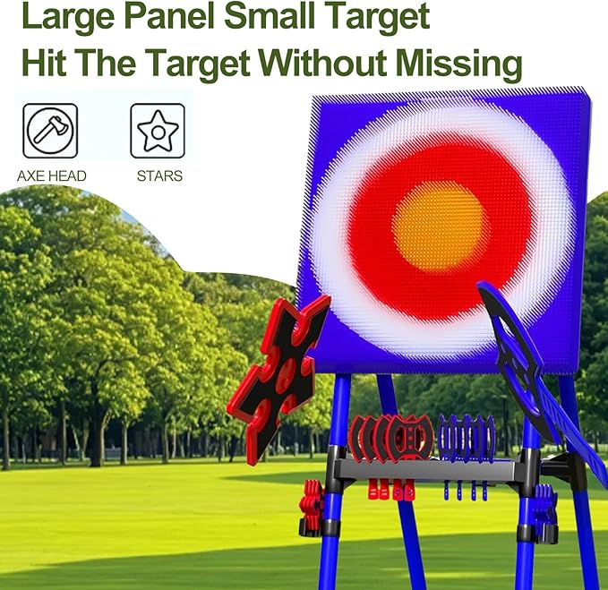 Safe Bristle Target Set Backyard Axe Throwing Game Axe Throwing Game for Backyard Indoor &ampOutdoorYard Games Lightweight &amp Portable for Camping