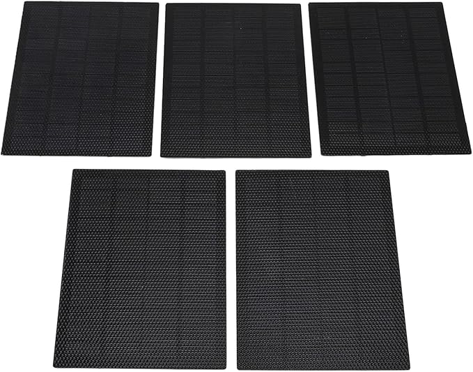 5pcs ABS Mini Solar Panel Wide Compatibility ETFE 13.76oz Silicon Mini Solar Tool for School Experimental Research Projects