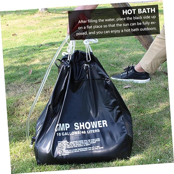 Portable Solar Shower Bag for Camping Outdoor Use Waterproof Solar Heating Bag 5 Gallon Capacity Lightweight and Convenient for Hiking Travel and Beach