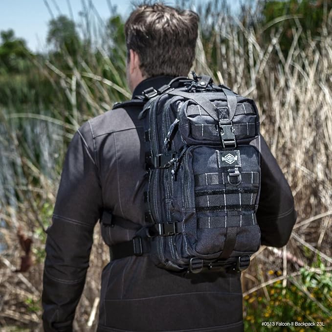 MAXPEDITION Falcon-II Backpack 23L Tactical Backpack Survival Pack Bug Out Bag MOLLE Go Bag for EDC 0513