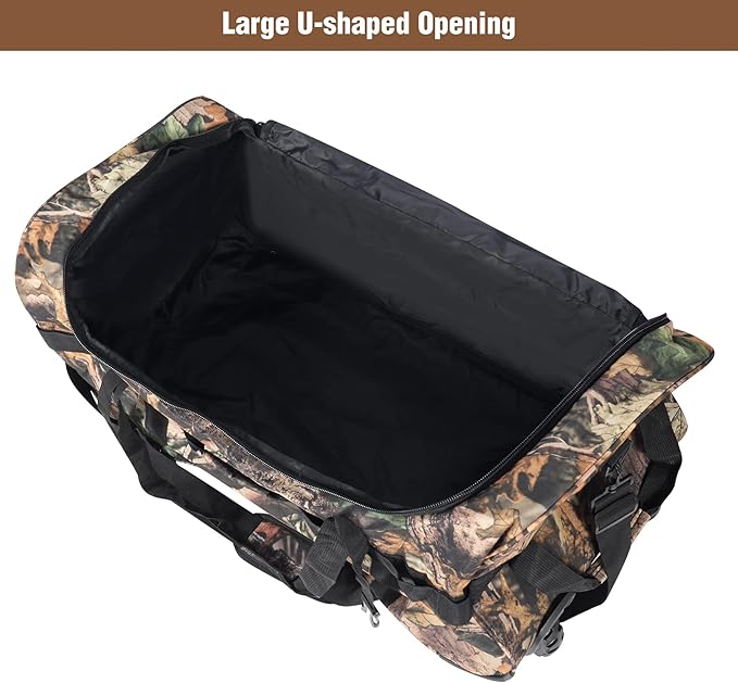 REDCAMP 85L/120L/140L Foldable Duffle Bag with Wheels Large Travel Duffel Bag