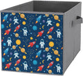 Convenient Closet Organizer Bins Outer Space Pattern Foldable Storage Cubes for Clothes Shoes Neat Storage Solution