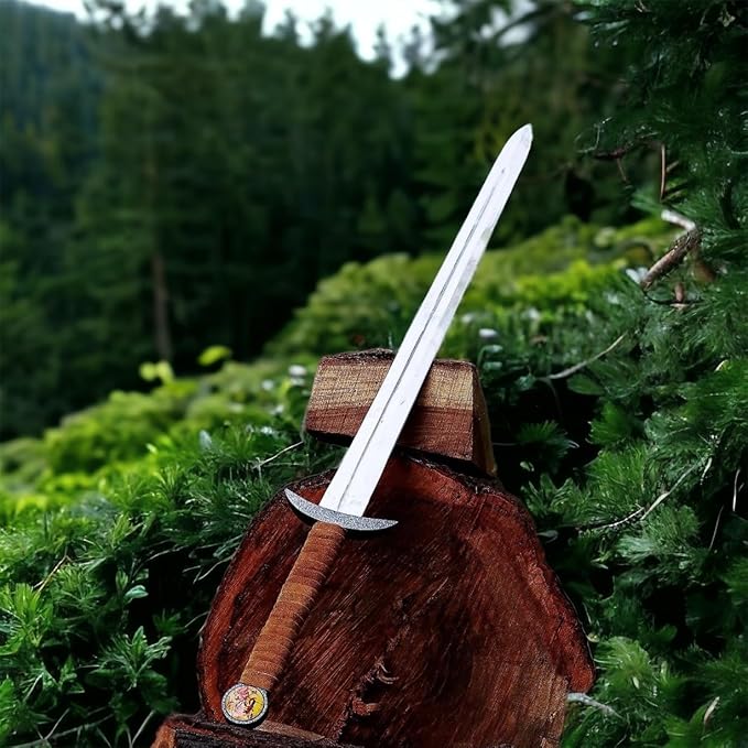 Serpent-Breath Sword of Uhtred with Scabbard | The KingdomSword. Viking Real Swords Steel KratosAxe - warswordWarrior Swords Seax vikingsword Functional with Sheath Viking Gifts for Men