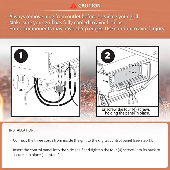 9904200043 Controller Compatible with Masterbuilt Gravity Series 800 Digital Charcoal Grill + Smokers Digital Control Panel (Non-Wifi) for Model: MB20040122 MB20040221 Replacement Part