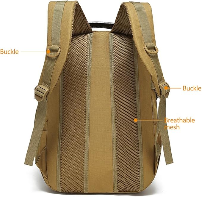 Military Tactical Backpack for Men Military Molle Pack Daypack 3 Day Assault Pack Rucksack Bag (Military Green)