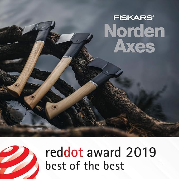 Fiskars Norden N10 Chopping Axe with Recycled Leather Sheath (17 in.)