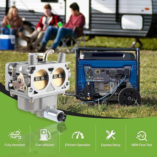 0K1588 RV Two-Barrel Generator Carburetor for 0F9035 0G4612 0K1588 + 90mm High Capacity Extended Duty Oil Filter 070185E for 0K06950SRV Generac