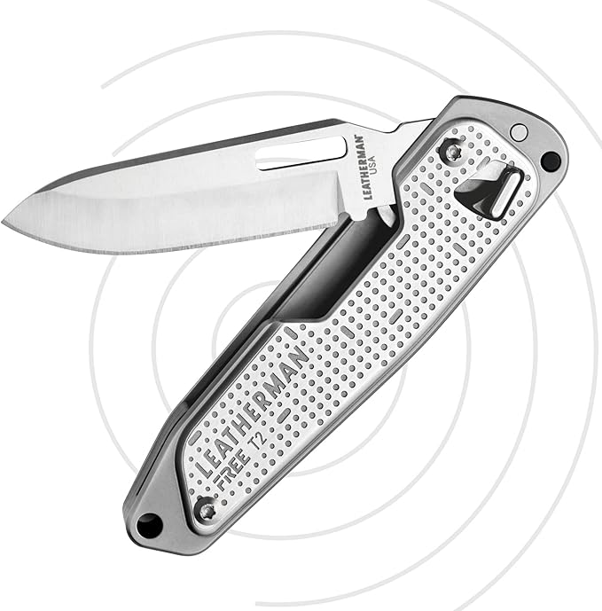 LEATHERMAN FREE T2 Multitool and EDC Pocket Knife with Magnetic Locking and One Hand Accessible Tools Made in the USA