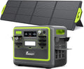 FOSSiBOT F2400+SP200 Portable Power Station with Solar Panelgenerador eléctrico portátil 2048Wh LiFePO4 Battery Solar Generator with 1100W ACAPP Control1.5H Fast Charging for HomeCampingRV