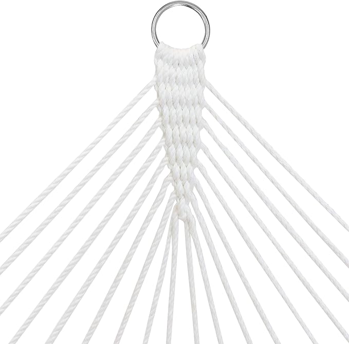 Sunnydaze Curved Spreader Bar Quilted Hammock with Blue Universal Steel Stand - 450-Pound Capacity - Gray and Blue Octagon