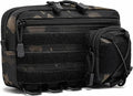 Tactical Molle Horizontal Admin Pouch with Front Drawstring Pocket Modular Pouch Utility Organizer Bag Outdoor Waist Bag