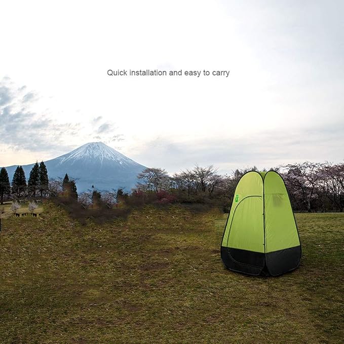 Easy to Assemble HWZP Portable Collapsible Shower Tent Designed Waterproof Fabric Suitable for Three Seasons Outdoor Tent Blue