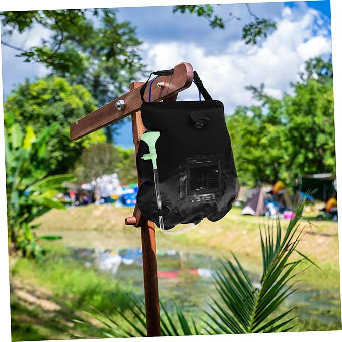 GANAZONO Portable Solar Shower Bag with Removable Hose and Switchable Shower for Outdoor Activities Camping Hiking and Beach Use Lightweight and Easy to Carry