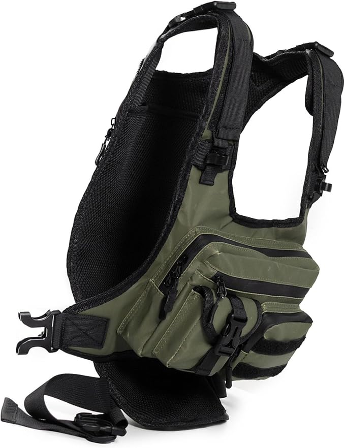 Heavy Duty Adventure Chest Pack Vest for Outdoor Travel Backpacking Training Essential Multi Compartment Running Pack