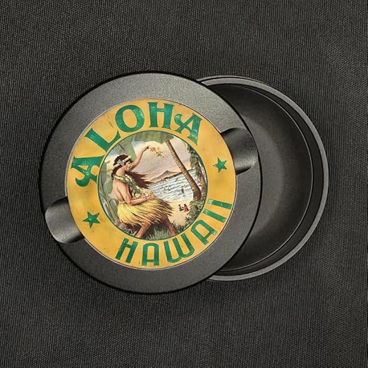 Metal Zyn Container - Metal Zyn Holder - Zyn Metal Can - Metal Container for Zyn Holder - Metal Zyn Pouch Cans - Smell Proof Container for Zyn - Metal Zyn Pouch - Aloha Hawaii Flower Necklace