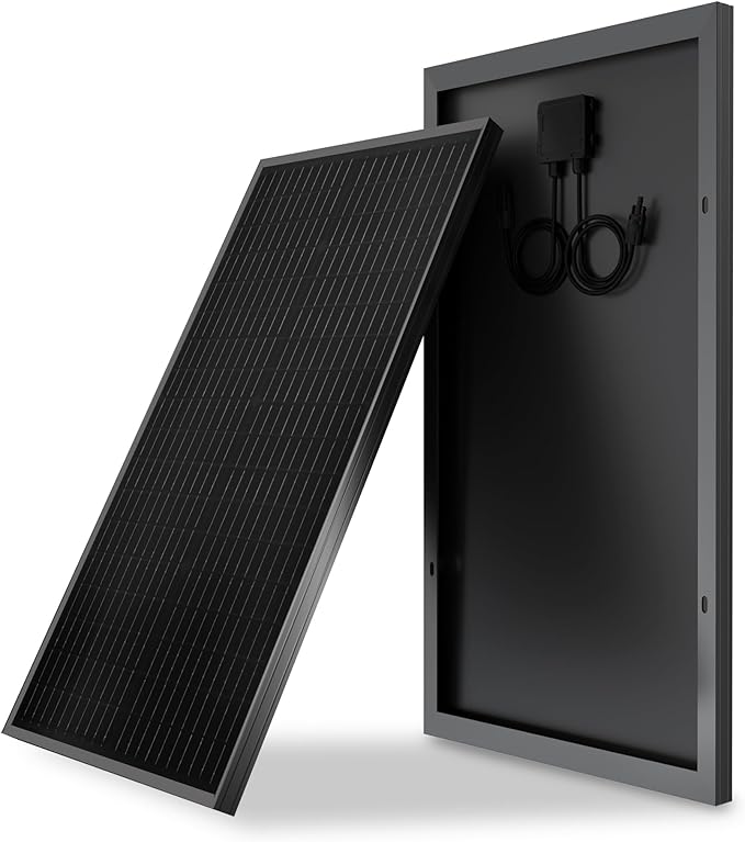 Solar Panel 50 Watt High Efficiency Monocrystalline PV Modules for 12V System RV Marine Van Boat Light and Other Off-Grid Applications