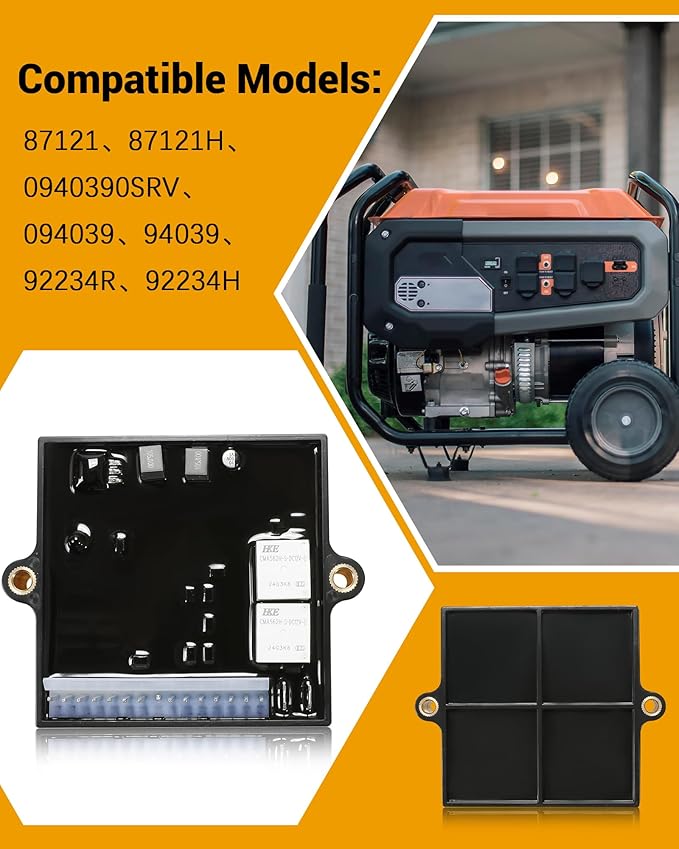 0922340SRV Potted RV Cntrlr PCB 092234 Voltage Regulator Fit for Generac Generator Replaces 94039 92234R 92234H 092234H 87121 87121H