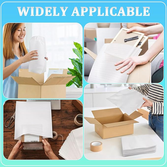 30Pack Large Foam Pouches 20x24 Inch Cushion Foam Pouch for Fragile Items Packing Supplies for Dishes Books Photo Frames and Canvas Artwork Plate Packing Sleeves for Moving Storage and Shipping