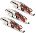 Professional Waiter Corkscrew Wine Key for Bartenders Set of 3With Long Rosewood Handle Stainless Steel Handle Wine Opener for Bar Restaurant Waiters Sommelier Bartend (Rose Wood 3 Packs)