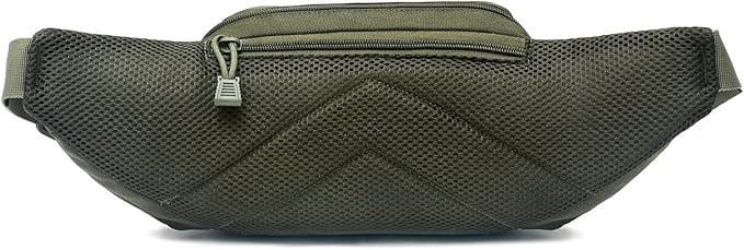 Concealed Pistol Bag Multipurpose Nylon Tactical Handgun Case Fanny Pack Waist Bag Bumbag Chest Pack with Molle Webbing Loop (Army Green)
